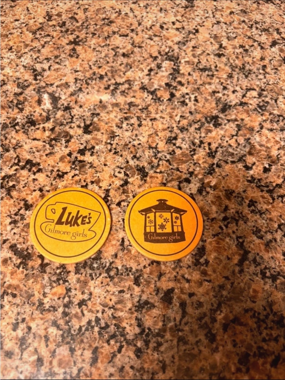 Luke's Yellow Coasters - Set of 2
